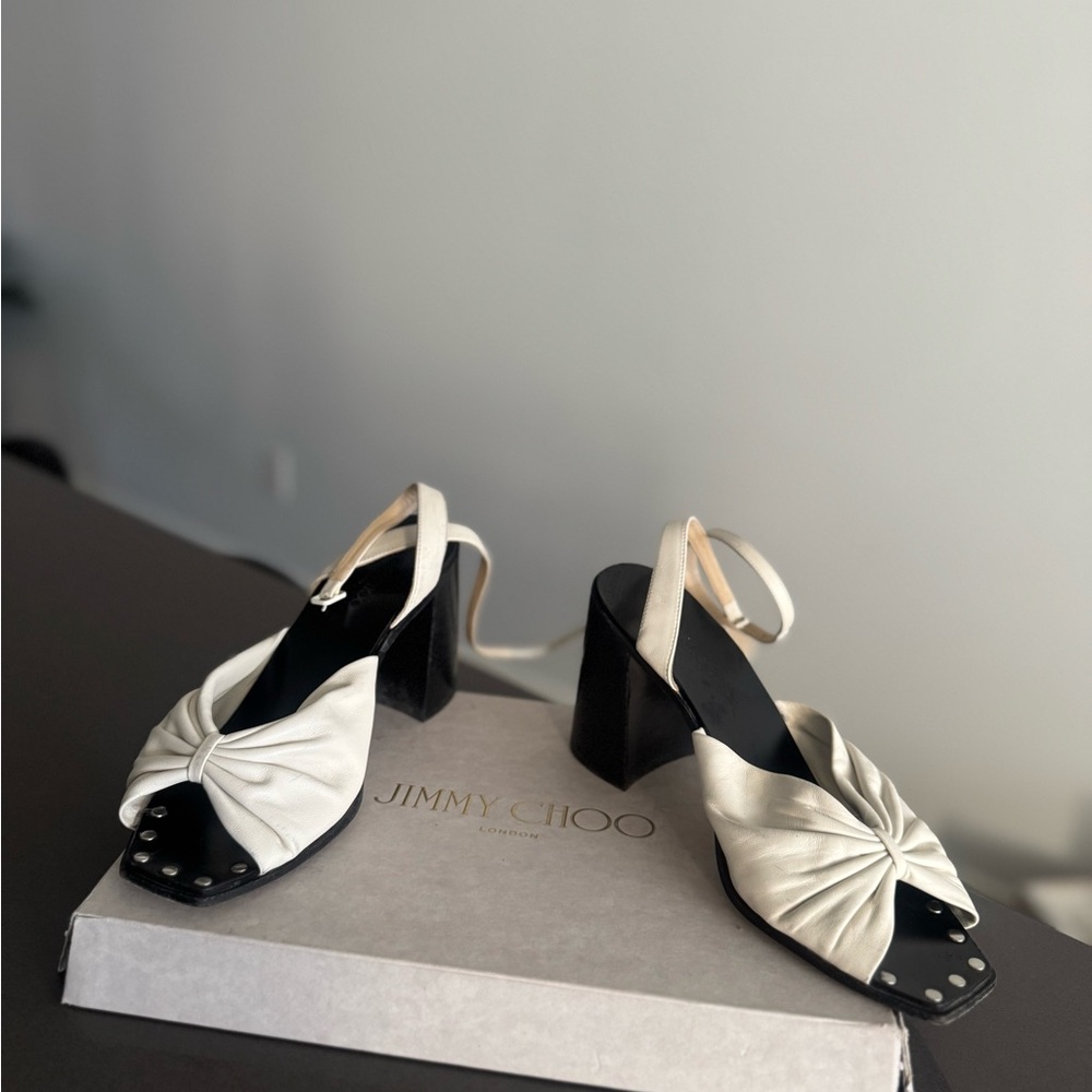 Jimmy Choo Ivory Heeled Sandals